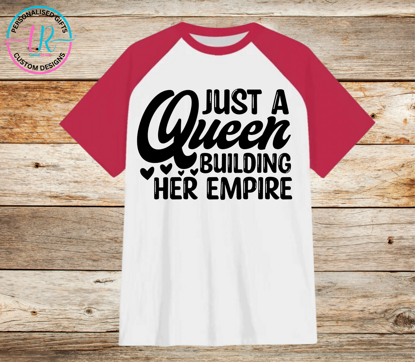 t-shirt-graphic-tees-shirts-queen-red-sleeve-TR-collective-front