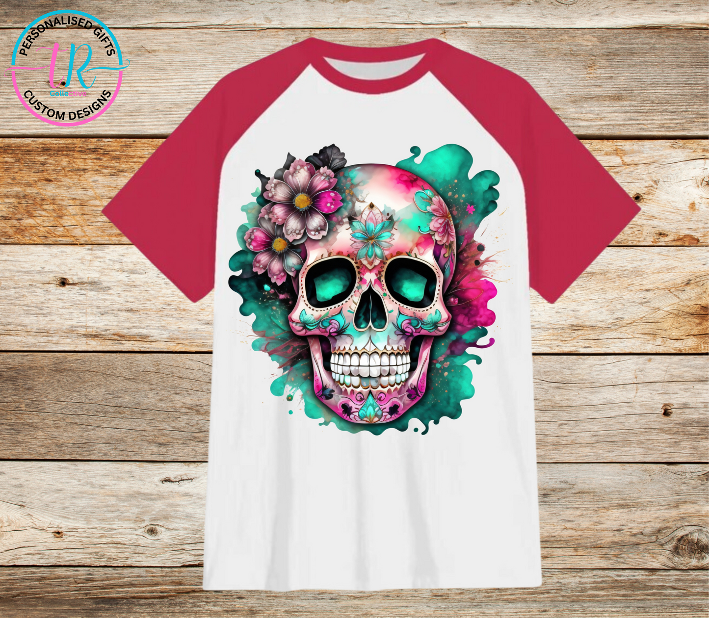 t-shirt-graphic-tees-shirts-skull-red-sleeve-TR-collective-front