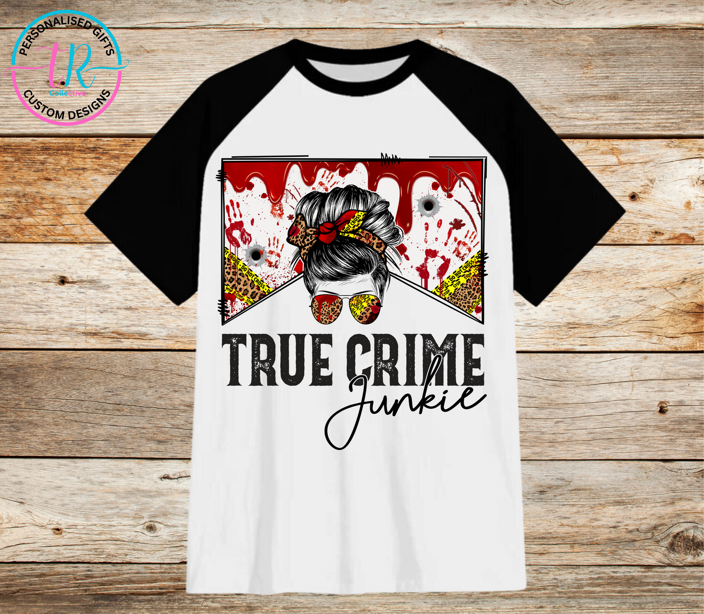 t-shirt-graphic-tees-shirts-true-crime-black-sleeve-TR-collective-front