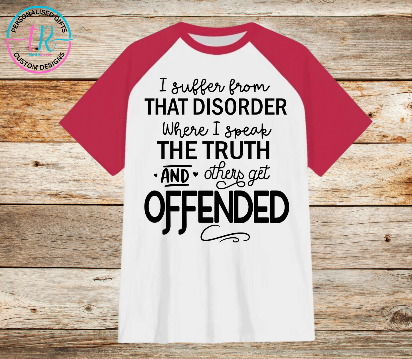 t-shirt-graphic-tees-shirts-true-offended-red-sleeve-TR-collective-front