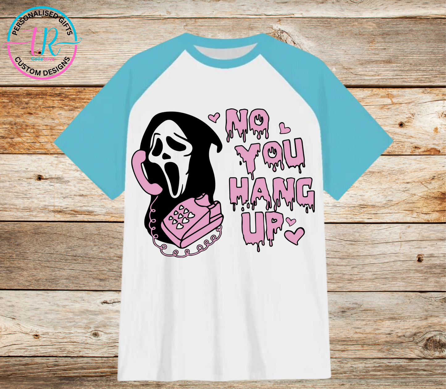 t-shirt-graphic-tees-shirts-you-hang-up-light-blue-sleeve-TR-collective-front